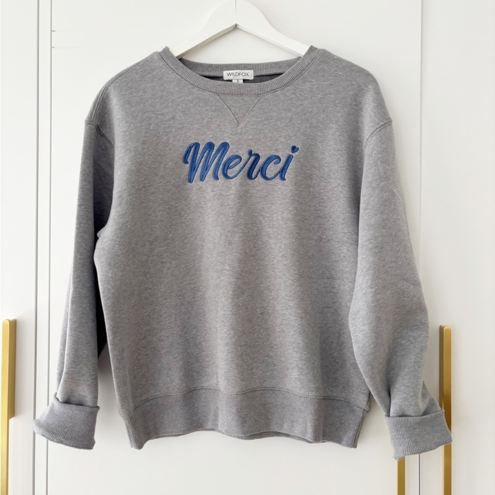 BNWT Wildfox “Merci” sweatshirt